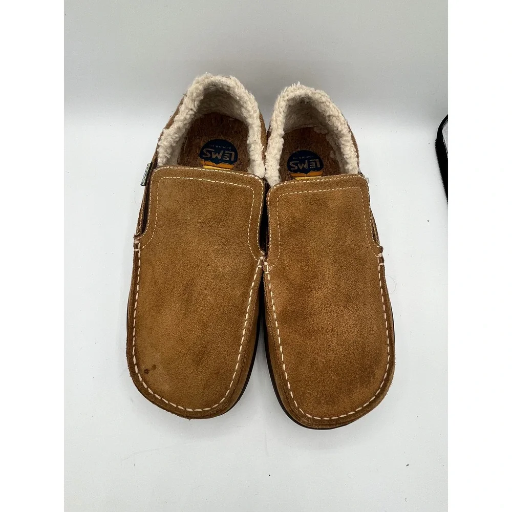 Lems Drifter Fur Men 10 Brown Suede Barefoot Slip On Shoes LM220401 Cozy Cabin